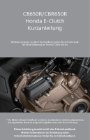Honda CB650R E-Clutch Kurzanleitung DE 2024-1